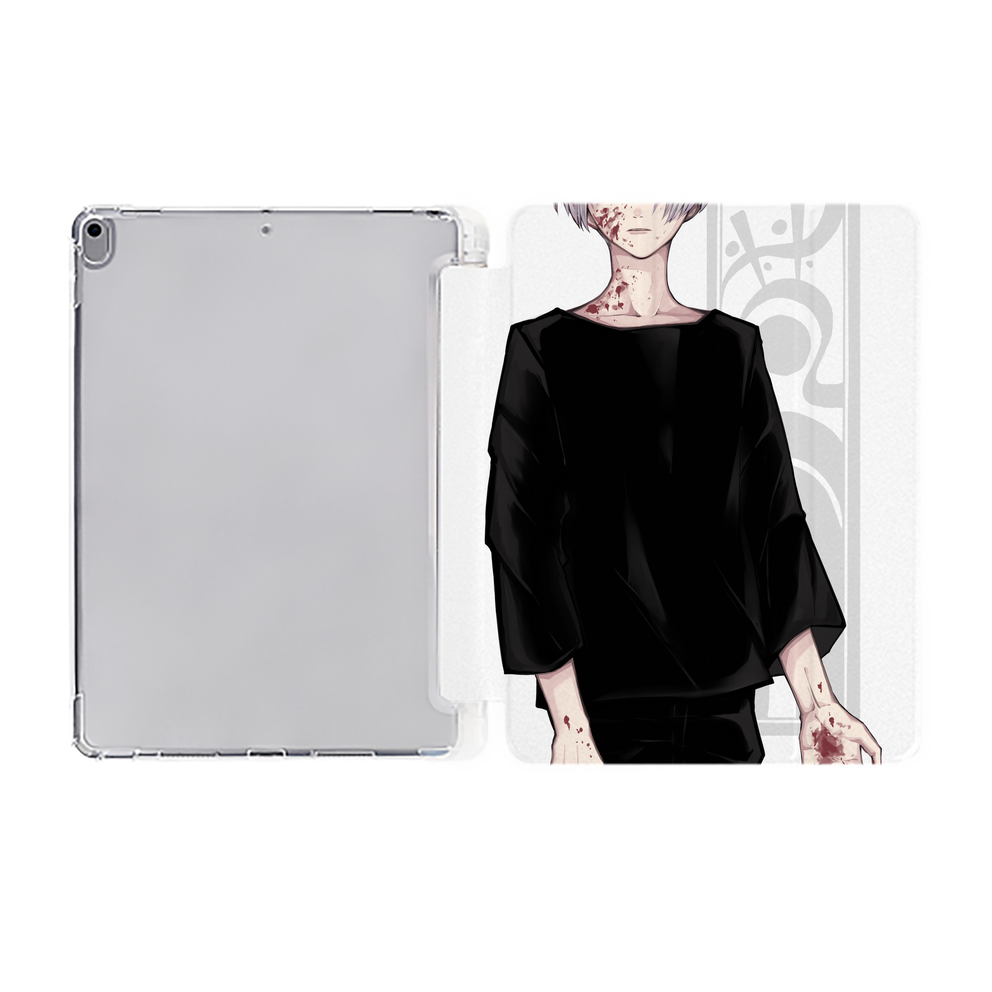 （画像用） 東京リベンジャーズ Tokyo Revengers IPad ケース ペン収納付き 三つ折りスタンド PUレザー×シリコン 対応機種9.5/10.5/10.9インチ